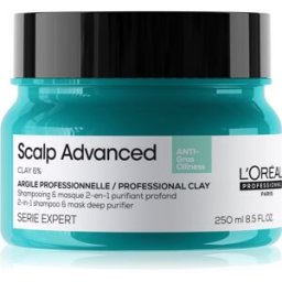 Serie Expert Scalp Advanced Champú Y Mascarilla 2 En 1 Para Cabello Graso Y Cuero Cabelludo 250 Ml