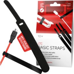 LABEL THE CABLE LTC 1110 PRO - CORREAS BÁSICAS - Bridas de velcro, con lazo de fijación