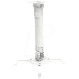 TECHLY ICA-PM-18S - Soporte de techo para proyector, 38 - 58 cm, plateado
