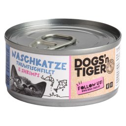 Dogs'n Tiger Cat filetes finos 24 x 70 g para gatos - Filete de atún y gambas