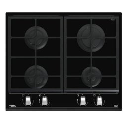 Placa de Gas Teka GZC 64300 XB 4 Zonas 60cm Cristal Negro