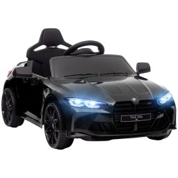 Aiyaplay BMW M4 Coche Eléctrico con Mando a Distancia para Niños Negro
