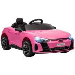 Homcom Coche Eléctrico Para Niños +3 Años Audi Rs E-tron Gt 103x58x41 Cm Rosa