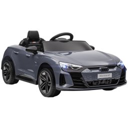 Homcom Coche Eléctrico Para Niños +3 Años Audi Rs E-tron Gt 103x58x41 Cm Gris