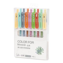 Set de bolígrafo de gel retráctil 0,5mm 9 colores edición profesional