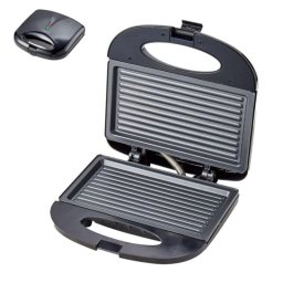 Grill eléctrico portátil 750W Superficie antiadherente y luces LED indicador