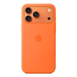 Funda de Silicona con MagSafe para iPhone 17 Pro Max Naranja - Compatible con carga inalámbrica y protección avanzada