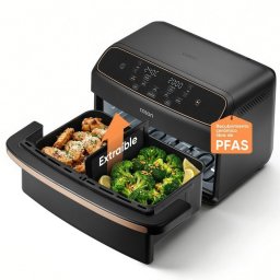 Freidora de Aire Cosori Dual Blaze Twinfry Compact 8.6L 2700W Cesta Divisible