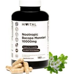 Hivital Foods HIVITAL Nootrópico Bacopa Monnieri 10000 mg 180 cáps
