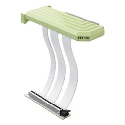 Cable de alimentación interna Hyte PCIe 5.0 Hyper Riser 16 pines 20 cm blanco y verde