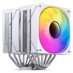 Refrigeración Aire Jonsbo Socket Intel LGA 115X/1200/1700/1851 AMD AM4/AM5 CR-3000 ARGB Blanco 2x120mm LED RGB