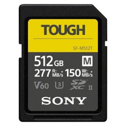Tarjeta SD Sony SF-M Tough 512GB IP68 277 MB/s V60 Resistente