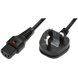 Cable de alimentación MicroConnect MC-UKC132B 3 m negro C13 a BS 1363