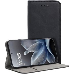 Funda para móvil Cool Flip Cover Cuero sintético Negro Protección 360° para Motorola Edge 70