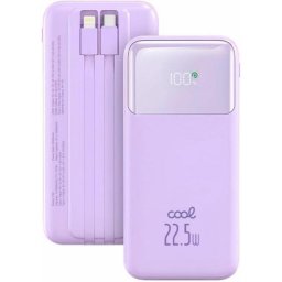Power Bank Cool Pocket 10.000 mAh Carga Rápida 22.5W Violeta