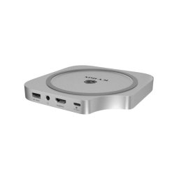 Base de conexión Icy Box Club Dock 100 SSD M.2 4 TB USB 3.2 Type-C Plata