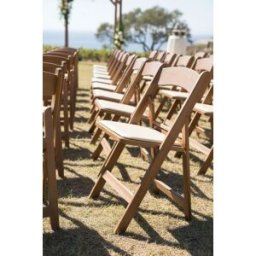 RegalosMiguel Pack 4 Sillas Gala Plegable con Cojín efecto Madera - Roble Claro
