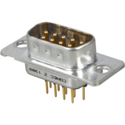 D-SUB ST 09TL - Conector macho D-SUB, 9 polos, modelo industrial