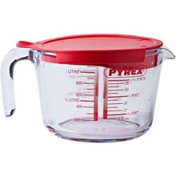 Pyrex Jarra medidora con tapa Cook & Enjoy . Rojo