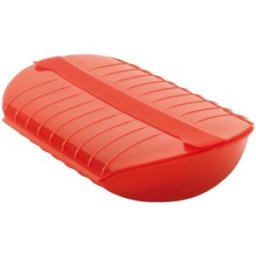Lékué Estuche de vapor con bandeja 3-4 personas . Rojo