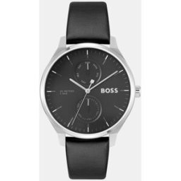 Boss Reloj de hombre Tyler 1514102 multifunción de cuero negro. Negro