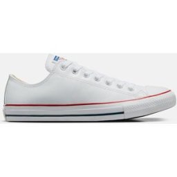 Converse Zapatillas casual unisex Chuck Taylor All Star Baja Piel . (45) Blanco