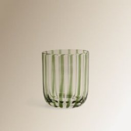El Corte Inglés - Room Vaso de agua vidrio Stripes Room - El Corte Inglés. Verde