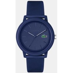 Lacoste Reloj de hombre 12.12 2011172 de silicona azul. Azul