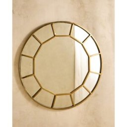 El Corte Inglés Espejo decorativo de pared redondo Kiri . Oro