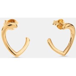 El Corte Inglés Pendientes de aro Corazón de oro. Oro