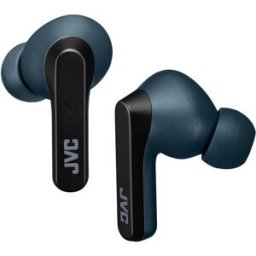 JVC Auriculares de botón HA-A9T-A-E True Wireless con micrófono. Azul / Negro
