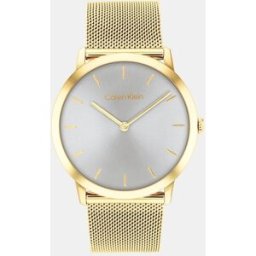 Calvin Reloj de hombre Exceptional 25300003 de malla de acero dorado. Oro