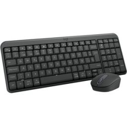 Logitech Combo de teclado y ratón inalámbricos MK 250 negro. Grafito