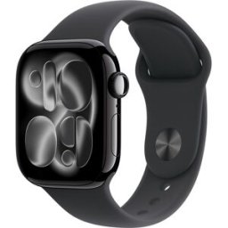 Apple Watch Series 11 GPS + Cellular 42mm Aluminio negro azabache con Correa Deportiva Negro (M/L). Aluminio Negro Azabache