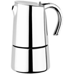Bra Cafetera italiana de acero inoxidable inducción Bella . (4 Tazas) Acero