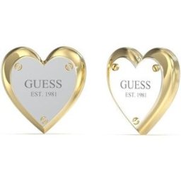 Guess Pendientes all you need is love de acero plateado. Plata
