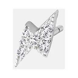 DPT Antwerp Pendiente individual Signs & Symbols Rayo de plata. Blanco