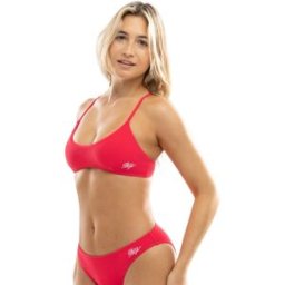 Siroko Top de bikini Cala bralette mujer Club Bàsquet Sant Antoni Ibiza x . (XL) Naranja