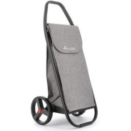 Rolser Carro de la compra COM Tweed Black Tube 2 Ruedas Grandes . Gris