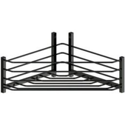 Beltrán Jabonera rinconera triangular para atornillar . Negro