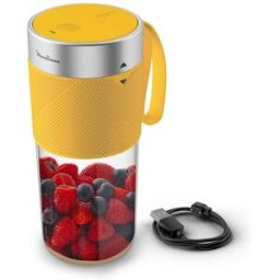 Moulinex Batidora portátil USB Lightmix 300ml hasta 11 usos por carga. Amarillo