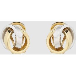 El Corte Inglés Pendientes de cierre omega de oro bicolor. Oro