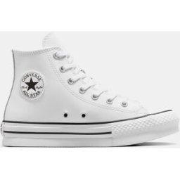 Converse Zapatillas casual de niños Chuck Taylor All Star Colección Eva Lift Leather Alta . (31) Blanco