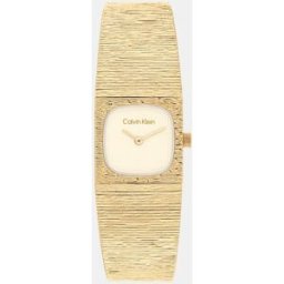 Calvin Reloj de mujer Sophisticated Square 25100178 de acero dorado. Dorado