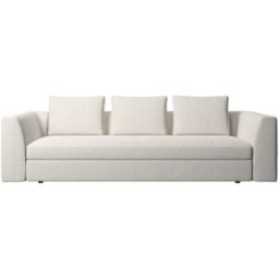 BoConcept Sofá Bergamo de 3 plazas tela Lazio bouclé . Blanco