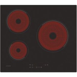 Candy Placa vitrocerámica 60 cm, 3 zonas de cocción - CH63CC/4U2. Negro