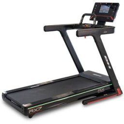 BH Fitness Cinta de correr RX7 Multimedia G6173NTFT con montaje profesional opcional con cargo. Negro