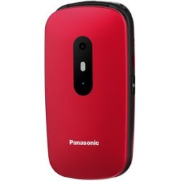 Panasonic Teléfono móvil KX-TU446EX1 de fácil uso rojo. Rojo