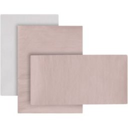 Cambrass Juego de 3 piezas sábana + bajera + funda almohada para cuna de 60x120 cm princess. Rosa Nude niño