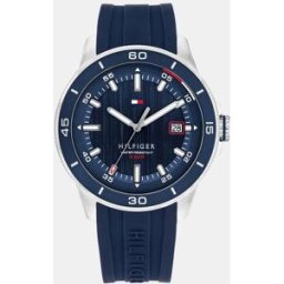 Tommy Hilfiger Reloj de hombre Remy 1792225 de silicona azul. Azul